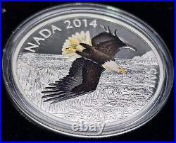 2014 Canada Bald Eagle (3) 1 oz. Silver Coin & 1/10 Gold & Platinum 5 Coin Set
