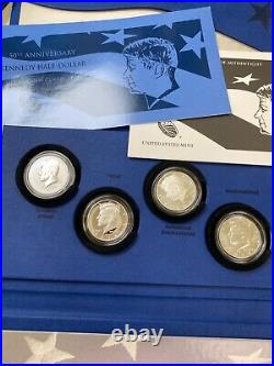 2014 Kennedy Half-Dollar 50th Anniversary Silver Coin Collection. Perfect