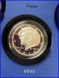 2014 Kennedy Half-Dollar 50th Anniversary Silver Coin Collection. Perfect