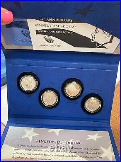 2014 Kennedy Half-Dollar 50th Anniversary Silver Coin Collection. Perfect