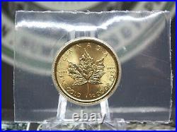2015 $10 1/4 oz Gold Canadian Maple Leaf SEALED East Coast Coin & Collectables