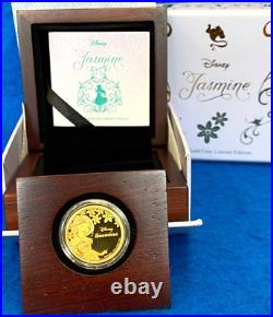 2015 Disney Princess Jasmine 1/4 Oz. Gold Proof Coin #04/1000