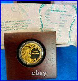 2015 Disney Princess Jasmine 1/4 Oz. Gold Proof Coin #04/1000