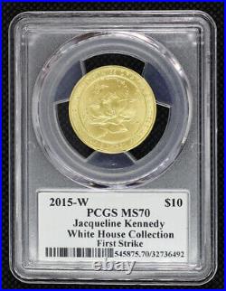 2015-W Jacqueline Kennedy GOLD $10 WHITE HOUSE Collection first spouse 1 Strike