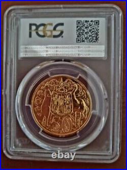 2016 50c Round Coin Gold Plated 50th Anniversary 1966 H. R. H. QUEEN ELIZABETH II