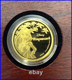 2016 Disney Princess Rapunzel 1/4 Oz. Gold Proof Coin #11/1000