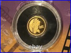 2016 Gold Disney Donald & Daisy Duck. 5 Gram X 2 = 1 Gram Niue $2.5 Proof Coins