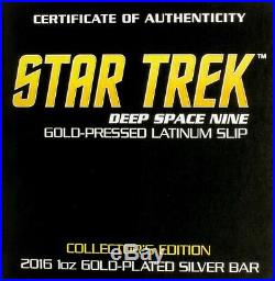 2016 Star Trek Latinum Slip Gold & Pure Silver Bar Pcgs Ms 69 $9.99