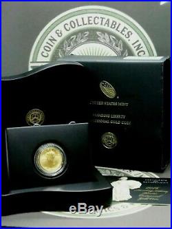 2016 W Gold Standing Liberty Quarter Box & COA East Coast Coin & Collectables