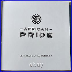 2017 African Pride 11 Gold Proof Coin Collection Wild Nature In Wooden Box