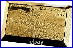2017 Fiji 5 grams Gold Bar 5 Coin South African Springbok Collection Set
