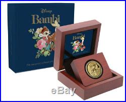 2017 Niue Iconic Disney Bambi 75th Anniversary 1/4oz Gold Proof $25 OGP SKU48694