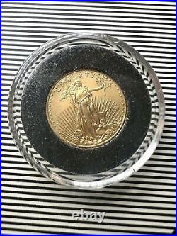 2018 1/10 oz Fine Gold American Eagle $5 BU Collectible Coin In Air Tite Capsule
