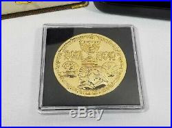 2018 King Cyrus Trump Jewish Temple Israel Gold PL Coin LIMITED FIRST MINT 1/700