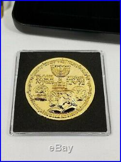 2018 King Cyrus Trump Jewish Temple Israel Gold PL Coin LIMITED FIRST MINT 1/700