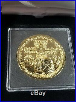 2018 King Cyrus Trump Jewish Temple Israel Gold PL Coin LIMITED FIRST MINT 1/700