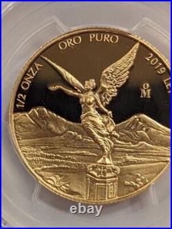 2019 1/2 Oz Gold MEXICAN LIBERTAD BGC PR70DCAM Pcgs! Actual Coin Shown