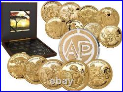 2019 African Pride 13 Nation 13 Gold Proof Coin Coins Collection Wild Nature