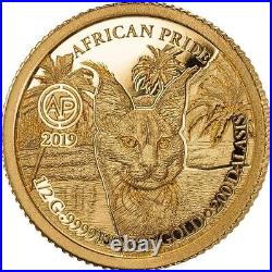 2019 African Pride 13 Nation 13 Gold Proof Coin Coins Collection Wild Nature