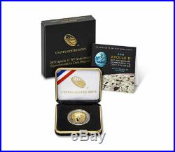 2019 W Apollo 11 50th Anniversary $5 Gold Commemorative Proof Coin OGP SKU56544