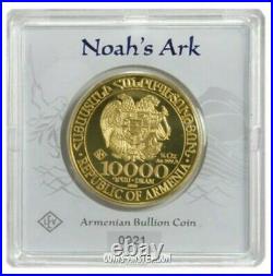 2020 1/4 Oz PROOF GOLD Armenia NOAH'S ARK Made By GEIGER Coin In Assay