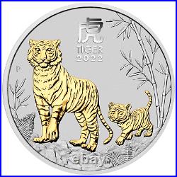 2020-2031 Australia Lunar 12-Coin GILT Collection Case + 3x issued 1oz Silver $1