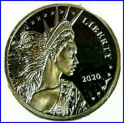 2020 $5 Flowing Hair Liberty. 24 Pure 1/10 oz Gold collectible coin