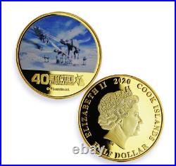 2020 COOK IS. 50c STAR WARS 40th ANNIV ESB SET OF 3 GOLD GILT NGC PF68 UC COIN