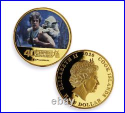 2020 COOK IS. 50c STAR WARS 40th ANNIV ESB SET OF 3 GOLD GILT NGC PF68 UC COIN