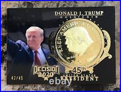 2020 Decision 2020 Donald Trump Gold Coin #TC10 POTUS 42/45