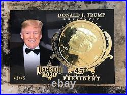 2020 Decision 2020 Donald Trump Gold Coin #TC2 42/45