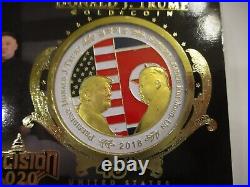 2020 Decision Donald Trump Gold Coin #TC1 GOLD FOIL 22/45 Kim Jong Un READ