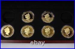 2020 Gold Plated The Kings & Queens of England Proof Coin Collection withBox & COA