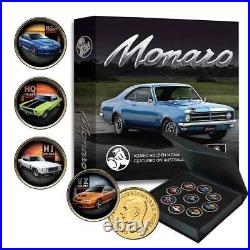2020 Holden Monaro Gold Plated Enamel 9 Coin Penny Collection Colour Pennies