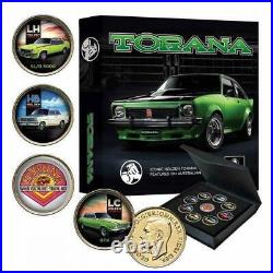 2020 Holden Torana Gold Plated Enamel 9 Coin Penny Collection Colour Pennies