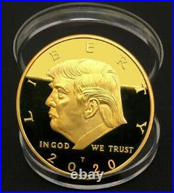 2020 President Donald Trump Gold Plated EAGLE Commemorative Coin/1000PC