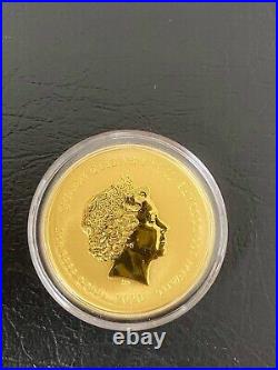 2020 TUVALU 1oz Homer Simpson Gold Coin 100 Dollars. 9999 Collectible Invest