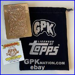 2020 Topps Garbage Pail Kids GPK Nation Thin Lynn Rose Gold Coin /20