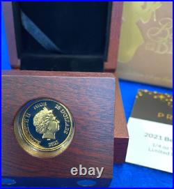 2021 Disney Beauty And The Beast 1/4 Oz Gold Proof 30th Anniversary #185/250