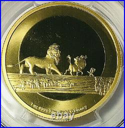 2021 Niue $250 Gold DISNEY LION KING Hakuna Matata Coin PCGS MS70 FS Pop 4