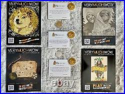 2021 Shibe Mint DOGE Coin Collection Silver, 24kt Gold Plated & Copper