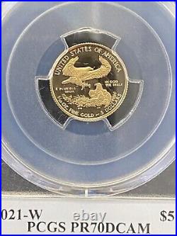 2021-W 1/10 PR70 DCAM Legacy Collection Gold Eagle-Type 1 PCGS Magnum Opus