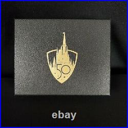 2021 Walt Disney World Park 50th Anniversary 24k Gold Plated Mickey Castle Coin