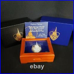 2021 Walt Disney World Park 50th Anniversary 24k Gold Plated Mickey Castle Coin