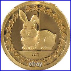 2023 Lunar Collection Year of the Rabbit Gold 1000 Proof SKUI2661