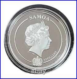 2023 Samoa 1 oz Silver Strelitzia $5 Proof Coin Golden Flower Collection