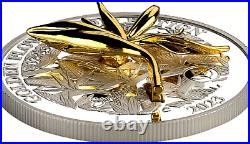 2023 Samoa 1 oz Silver Strelitzia $5 Proof Coin Golden Flower Collection