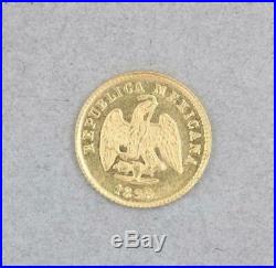 21k Yellow Gold One Peso Collectable Coin 1896 Republica Mexicana