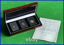 22ct Gold Queen Elizabeth II 2015 Longest Reigning Monarch 3 Piece Sovereign Set