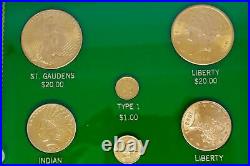 22k Yellow Gold Valuable Coins Collection with Display
